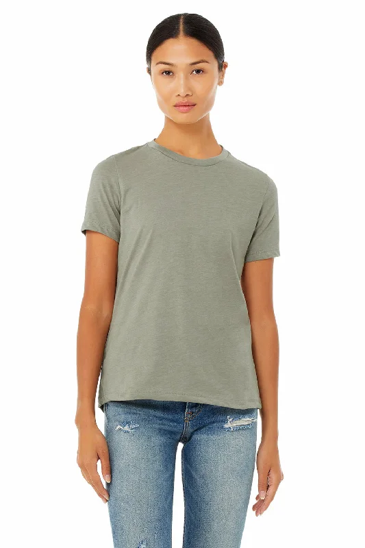 Oversized women's T - shirt with a slouchy fitBella + Canvas Womens CVC Short Sleeve Crewneck T-Shirt - Heather Stone Oversized women's T - shirt with a slouchy fitBella + Canvas Womens CVC Short Sleeve Crewneck T-Shirt - Heather Stone