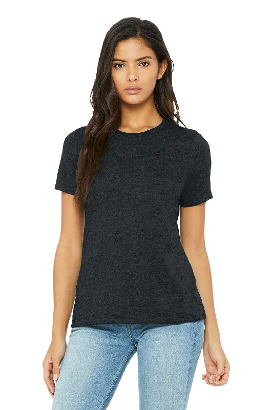 Printed women's T - shirt with a geometric - floral patternBella + Canvas Womens CVC Short Sleeve Crewneck T-Shirt - Heather Dark Grey Printed women's T - shirt with a geometric - floral patternBella + Canvas Womens CVC Short Sleeve Crewneck T-Shirt - Heather Dark Grey