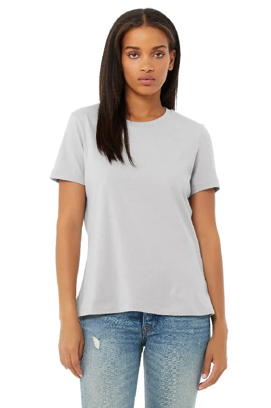 Women's T - shirt with a ruffled collarBella + Canvas Womens Relaxed Jersey Short Sleeve Crewneck T-Shirt - Solid Athletic Grey Women's T - shirt with a ruffled collarBella + Canvas Womens Relaxed Jersey Short Sleeve Crewneck T-Shirt - Solid Athletic Grey