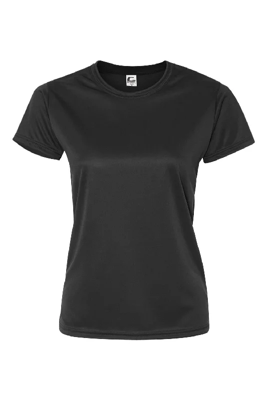 Open - work women's T - shirt with a lace - like patternC2 Sport Womens Performance Moisture Wicking Short Sleeve Crewneck T-Shirt - Black Open - work women's T - shirt with a lace - like patternC2 Sport Womens Performance Moisture Wicking Short Sleeve Crewneck T-Shirt - Black
