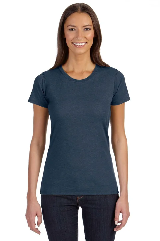Fuzzy women's T - shirt for a cozy and warm feelEconscious Womens Short Sleeve Crewneck T-Shirt - Water Blue Fuzzy women's T - shirt for a cozy and warm feelEconscious Womens Short Sleeve Crewneck T-Shirt - Water Blue