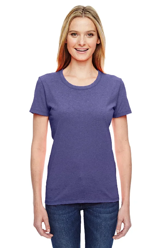 Women's T - shirt with a color - changing yarnFruit Of The Loom Womens HD Jersey Short Sleeve Crewneck T-Shirt - Heather Retro Purple Women's T - shirt with a color - changing yarnFruit Of The Loom Womens HD Jersey Short Sleeve Crewneck T-Shirt - Heather Retro Purple