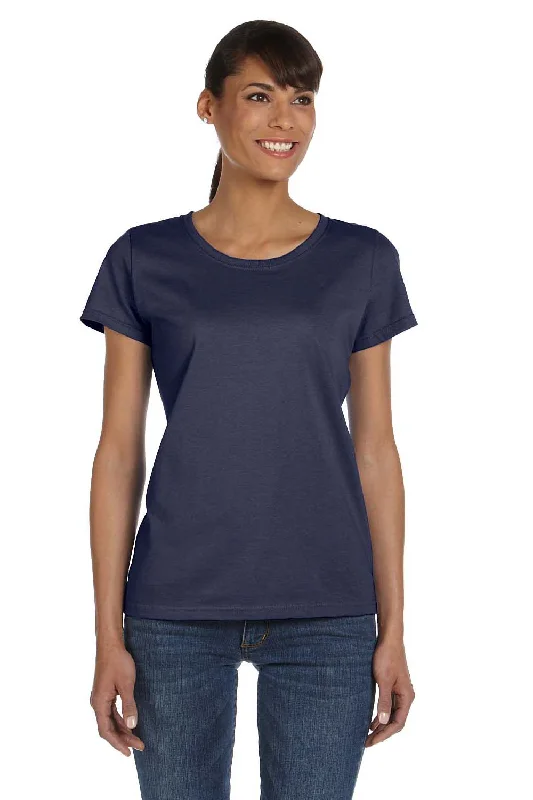 Tie - dye women's T - shirt in unique patternsFruit Of The Loom Womens HD Jersey Short Sleeve Crewneck T-Shirt - Navy Blue Tie - dye women's T - shirt in unique patternsFruit Of The Loom Womens HD Jersey Short Sleeve Crewneck T-Shirt - Navy Blue