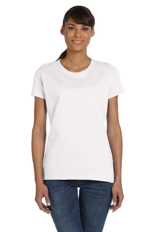 Women's turtleneck T - shirt for a sophisticated appearanceFruit Of The Loom Womens HD Jersey Short Sleeve Crewneck T-Shirt - White Women's turtleneck T - shirt for a sophisticated appearanceFruit Of The Loom Womens HD Jersey Short Sleeve Crewneck T-Shirt - White