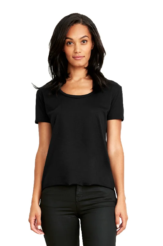Women's T - shirt with a cropped and fitted bodice and a flared skirtNext Level Womens Festival Short Sleeve Crewneck T-Shirt - Black Women's T - shirt with a cropped and fitted bodice and a flared skirtNext Level Womens Festival Short Sleeve Crewneck T-Shirt - Black