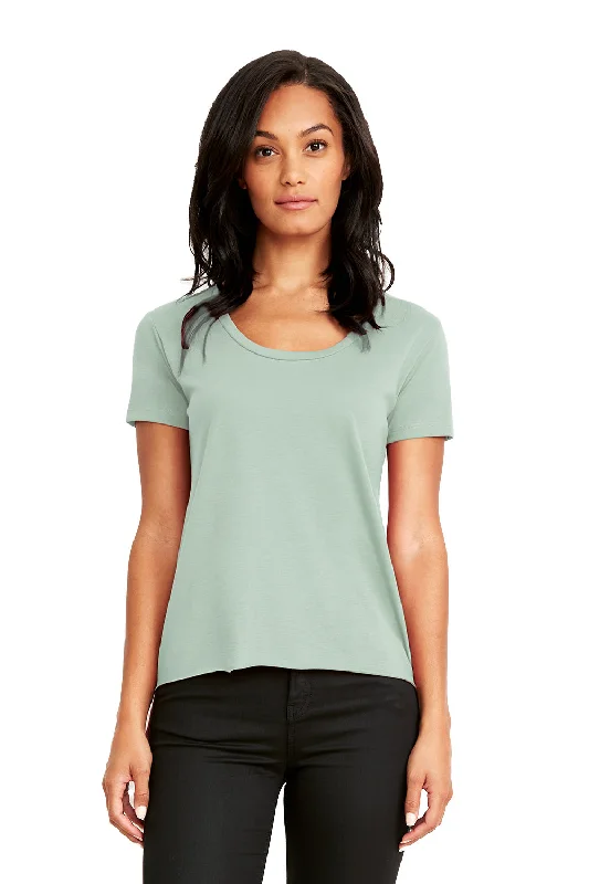 Women's T - shirt with a flapped pocket and a zip - up closureNext Level Womens Festival Short Sleeve Crewneck T-Shirt - Stonewashed Green Women's T - shirt with a flapped pocket and a zip - up closureNext Level Womens Festival Short Sleeve Crewneck T-Shirt - Stonewashed Green