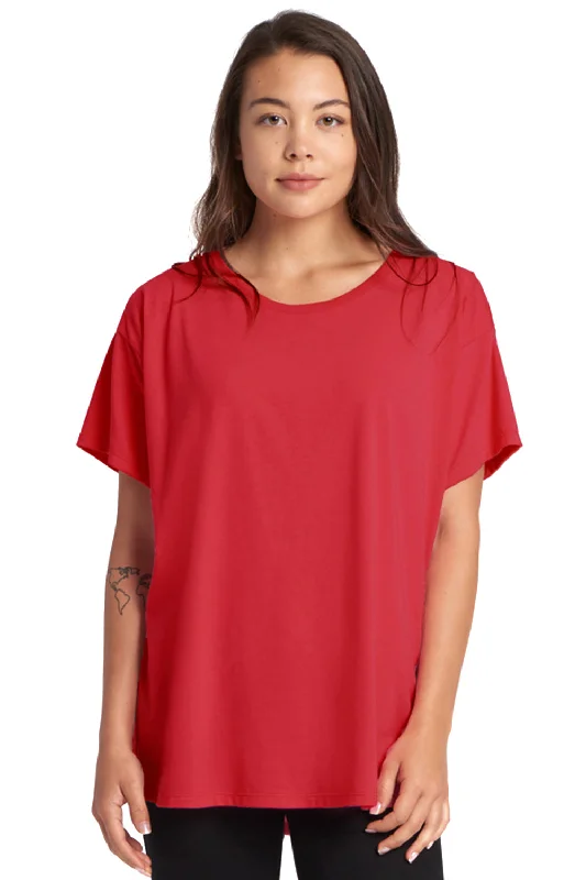 Women's T - shirt with a flapped pocket and a zip - up closureNext Level Womens Ideal Flow Short Sleeve Crewneck T-Shirt - Red - Closeout Women's T - shirt with a flapped pocket and a zip - up closureNext Level Womens Ideal Flow Short Sleeve Crewneck T-Shirt - Red - Closeout