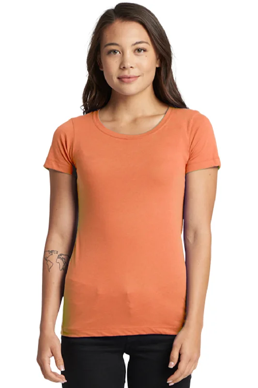 Printed women's T - shirt with a geometric - nautical patternNext Level Womens Ideal Jersey Short Sleeve Crewneck T-Shirt - Light Orange Printed women's T - shirt with a geometric - nautical patternNext Level Womens Ideal Jersey Short Sleeve Crewneck T-Shirt - Light Orange