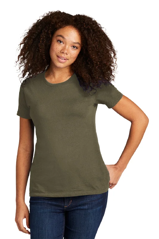 Long - sleeved women's T - shirt with a flutter - sleeve designNext Level Womens Boyfriend Fine Jersey Short Sleeve Crewneck T-Shirt - Military Green - Closeout Long - sleeved women's T - shirt with a flutter - sleeve designNext Level Womens Boyfriend Fine Jersey Short Sleeve Crewneck T-Shirt - Military Green - Closeout