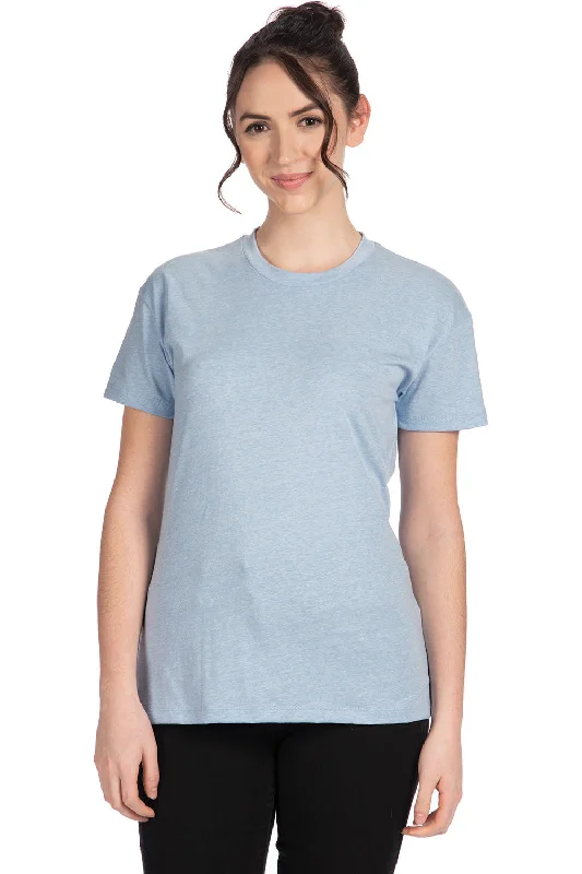 Women's T - shirt with a cable knit patternNext Level Womens Relaxed CVC Short Sleeve Crewneck T-Shirt - Heather Columbia Blue Women's T - shirt with a cable knit patternNext Level Womens Relaxed CVC Short Sleeve Crewneck T-Shirt - Heather Columbia Blue