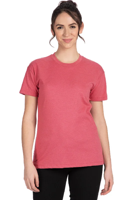 Women's T - shirt with a crocheted detailNext Level Womens Relaxed CVC Short Sleeve Crewneck T-Shirt - Heather Mauve Women's T - shirt with a crocheted detailNext Level Womens Relaxed CVC Short Sleeve Crewneck T-Shirt - Heather Mauve