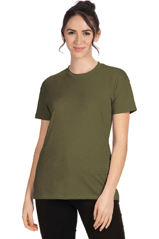 Button - up women's T - shirt in a pastel colorNext Level Womens Relaxed CVC Short Sleeve Crewneck T-Shirt - Military Green Button - up women's T - shirt in a pastel colorNext Level Womens Relaxed CVC Short Sleeve Crewneck T-Shirt - Military Green
