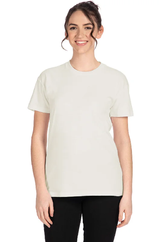 Women's T - shirt with a patchwork designNext Level Womens Relaxed Short Sleeve Crewneck T-Shirt - White Women's T - shirt with a patchwork designNext Level Womens Relaxed Short Sleeve Crewneck T-Shirt - White
