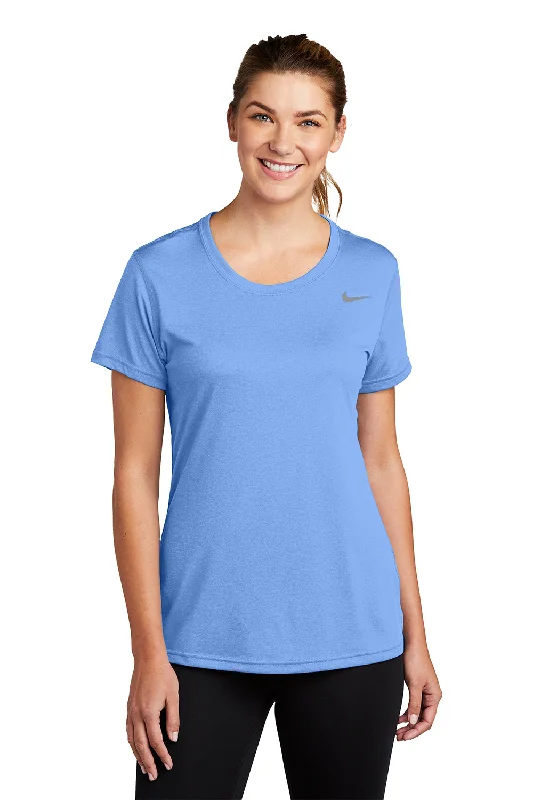 Women's lace - trimmed T - shirt for a delicate lookNike Womens Team rLegend Dri-Fit Moisture Wicking Short Sleeve Crewneck T-Shirt - Valor Blue Women's lace - trimmed T - shirt for a delicate lookNike Womens Team rLegend Dri-Fit Moisture Wicking Short Sleeve Crewneck T-Shirt - Valor Blue