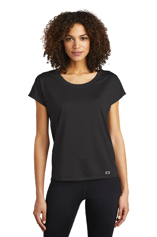 Long - length women's T - shirt to wear as a cover - upOgio Womens Endurance Pulse Moisture Wicking Short Sleeve Crewneck T-Shirt - Blacktop Long - length women's T - shirt to wear as a cover - upOgio Womens Endurance Pulse Moisture Wicking Short Sleeve Crewneck T-Shirt - Blacktop