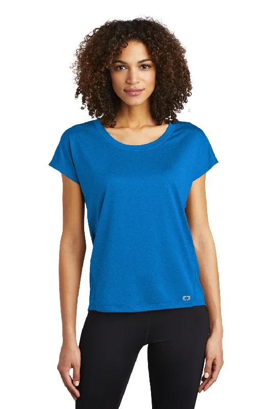 Women's T - shirt with a ruffled collarOgio Womens Endurance Pulse Moisture Wicking Short Sleeve Crewneck T-Shirt - Electric Blue Women's T - shirt with a ruffled collarOgio Womens Endurance Pulse Moisture Wicking Short Sleeve Crewneck T-Shirt - Electric Blue