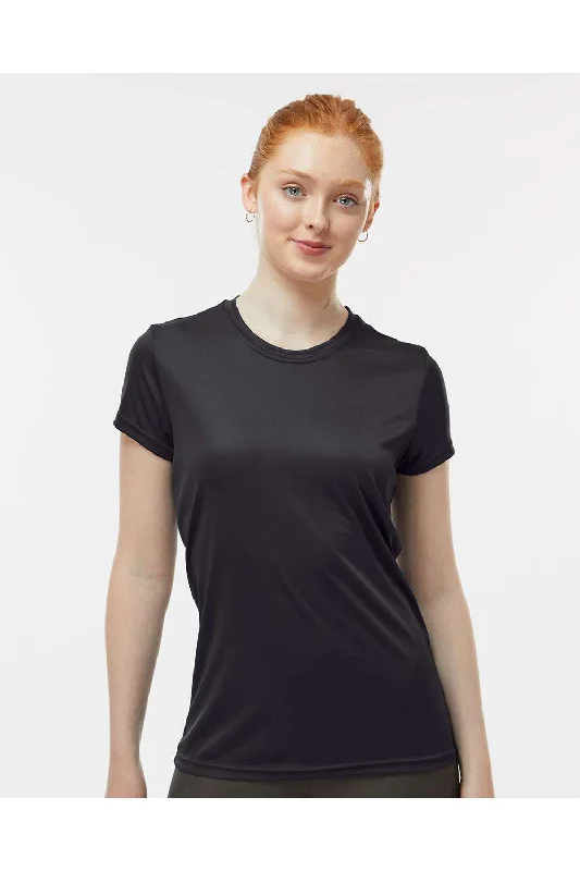 Women's oversized graphic T - shirt with a trendy sloganParagon Womens Islander Performance Moisture Wicking Short Sleeve Crewneck T-Shirt - Black - NEW Women's oversized graphic T - shirt with a trendy sloganParagon Womens Islander Performance Moisture Wicking Short Sleeve Crewneck T-Shirt - Black - NEW