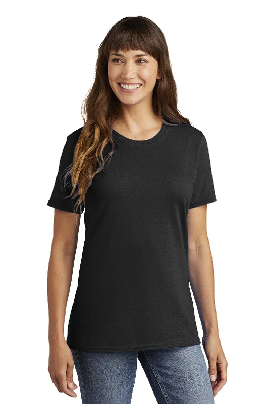 Women's oversized tunic T - shirt for a relaxed fitPort & Company Womens Core Short Sleeve Crewneck T-Shirt - Jet Black Women's oversized tunic T - shirt for a relaxed fitPort & Company Womens Core Short Sleeve Crewneck T-Shirt - Jet Black