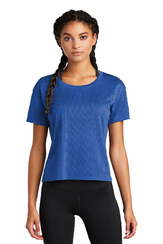 Floral - embroidered women's T - shirtSport-Tek Womens Draft Crop Short Sleeve Crewneck T-Shirt - True Royal Blue Floral - embroidered women's T - shirtSport-Tek Womens Draft Crop Short Sleeve Crewneck T-Shirt - True Royal Blue
