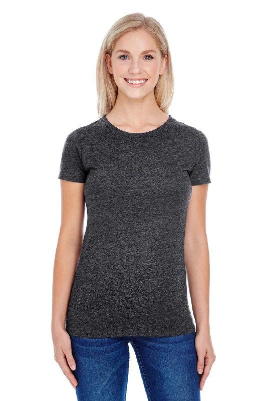 Women's T - shirt with a burnout geometric patternThreadfast Apparel Womens Short Sleeve Crewneck T-Shirt - Black Women's T - shirt with a burnout geometric patternThreadfast Apparel Womens Short Sleeve Crewneck T-Shirt - Black