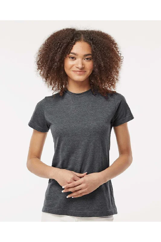 Women's T - shirt with a dropped - shoulder and wide - sleeve designTultex Womens Fine Jersey Classic Fit Short Sleeve Crewneck T-Shirt - Heather Charcoal Grey - NEW Women's T - shirt with a dropped - shoulder and wide - sleeve designTultex Womens Fine Jersey Classic Fit Short Sleeve Crewneck T-Shirt - Heather Charcoal Grey - NEW