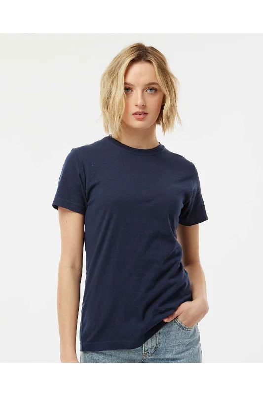 Women's T - shirt with a lace - detailed sleeveTultex Womens Fine Jersey Classic Fit Short Sleeve Crewneck T-Shirt - Navy Blue - NEW Women's T - shirt with a lace - detailed sleeveTultex Womens Fine Jersey Classic Fit Short Sleeve Crewneck T-Shirt - Navy Blue - NEW