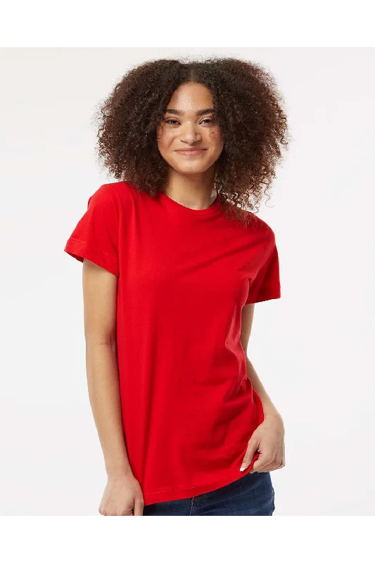 Long - sleeved women's T - shirt with a flutter - sleeve designTultex Womens Fine Jersey Classic Fit Short Sleeve Crewneck T-Shirt - Red - NEW Long - sleeved women's T - shirt with a flutter - sleeve designTultex Womens Fine Jersey Classic Fit Short Sleeve Crewneck T-Shirt - Red - NEW