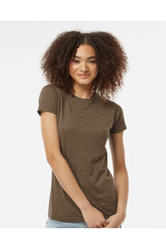 Fuzzy women's T - shirt with a hoodTultex Womens Poly-Rich Short Sleeve Crewneck T-Shirt - Heather Brown - NEW Fuzzy women's T - shirt with a hoodTultex Womens Poly-Rich Short Sleeve Crewneck T-Shirt - Heather Brown - NEW