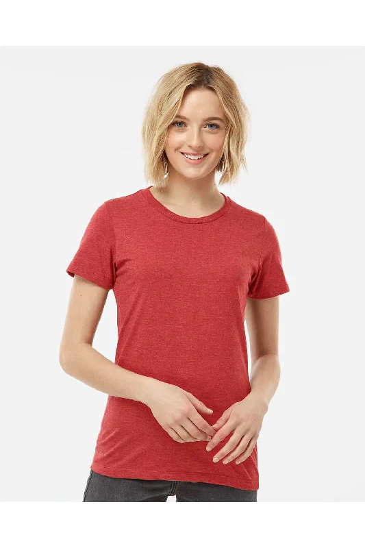 Women's T - shirt with a burnout patternTultex Womens Premium Short Sleeve Crewneck T-Shirt - Heather Red - NEW Women's T - shirt with a burnout patternTultex Womens Premium Short Sleeve Crewneck T-Shirt - Heather Red - NEW