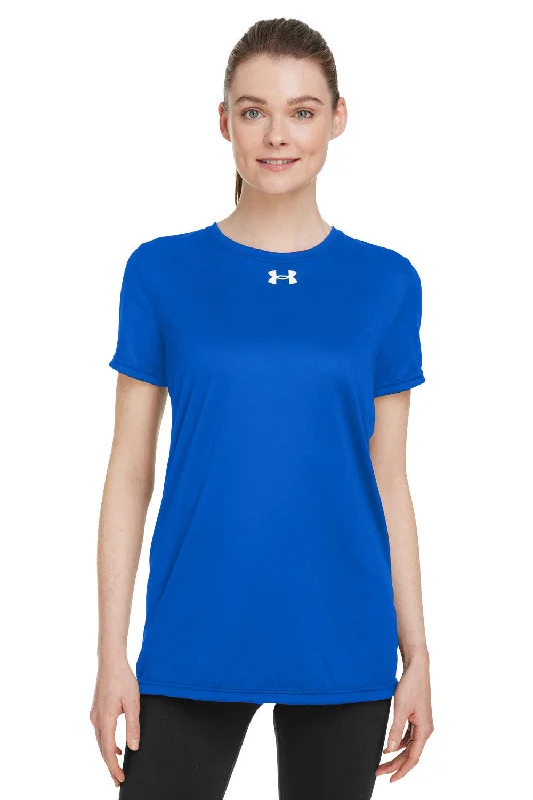 Women's T - shirt with a sequined sleeveUnder Armour Womens Team Tech Moisture Wicking Short Sleeve Crewneck T-Shirt - Royal Blue Women's T - shirt with a sequined sleeveUnder Armour Womens Team Tech Moisture Wicking Short Sleeve Crewneck T-Shirt - Royal Blue