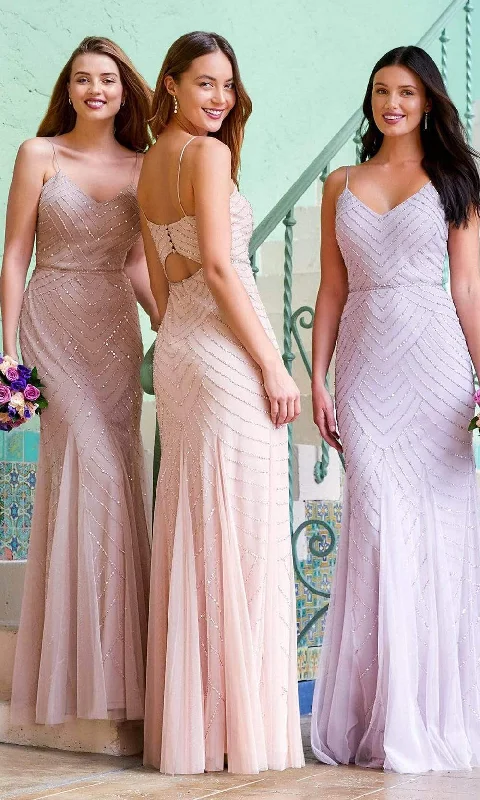 "Beaded dresses for women for a glamorous look"Adrianna Papell Platinum - 40321 Beaded Sheath Dress