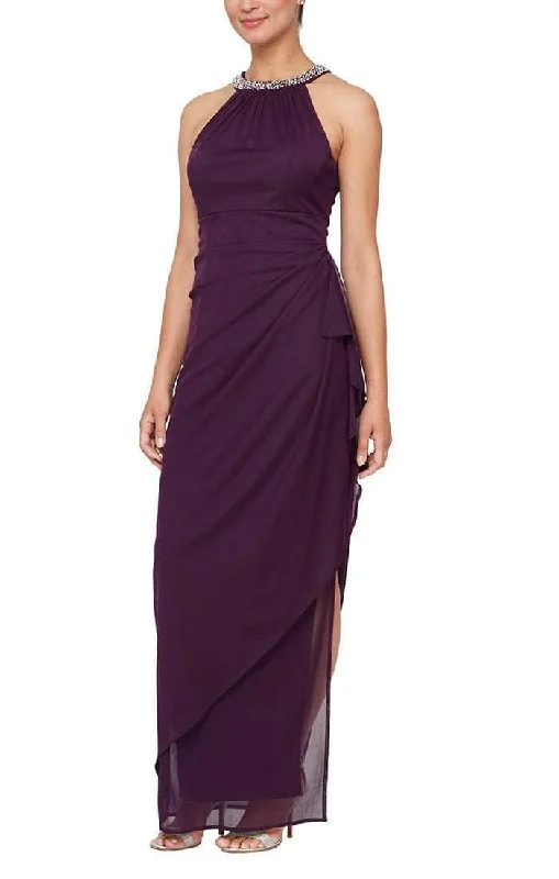 "Sleeveless dresses for women during hot summer days"Alex Evenings 8132966 - Cascade Ruffle Long Dress "Sleeveless dresses for women during hot summer days"Alex Evenings 8132966 - Cascade Ruffle Long Dress