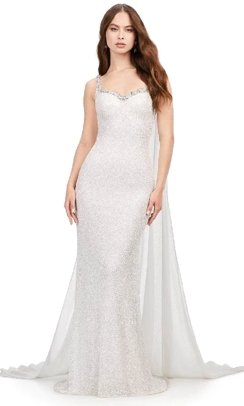 "Midi dresses for women with unique patterns"Ashley Lauren 11398 - Vermicelli Beaded Gown with Chiffon Cape "Midi dresses for women with unique patterns"Ashley Lauren 11398 - Vermicelli Beaded Gown with Chiffon Cape