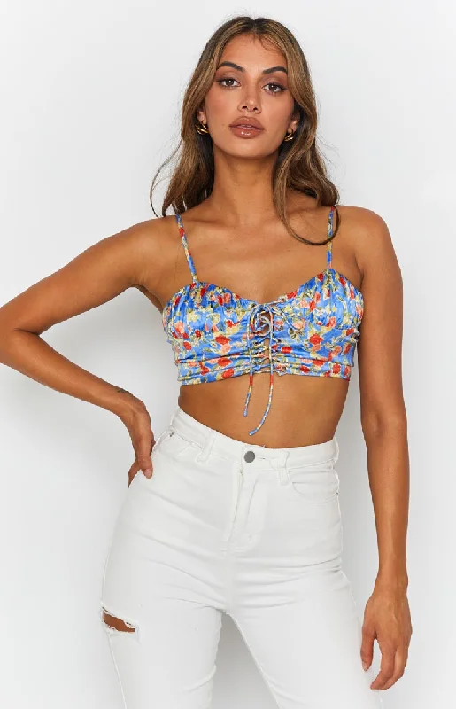"Animal print dresses for women who love bold styles"Cressida Corset Blue Print