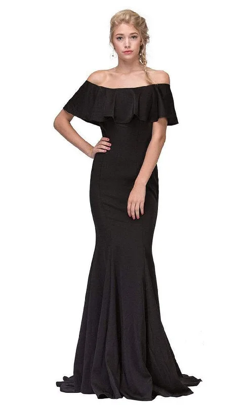 "Simple wedding dresses for women who prefer understated elegance"Eureka Fashion - 7113 Ruffle Paneled Off Shoulder Mermaid Gown "Simple wedding dresses for women who prefer understated elegance"Eureka Fashion - 7113 Ruffle Paneled Off Shoulder Mermaid Gown