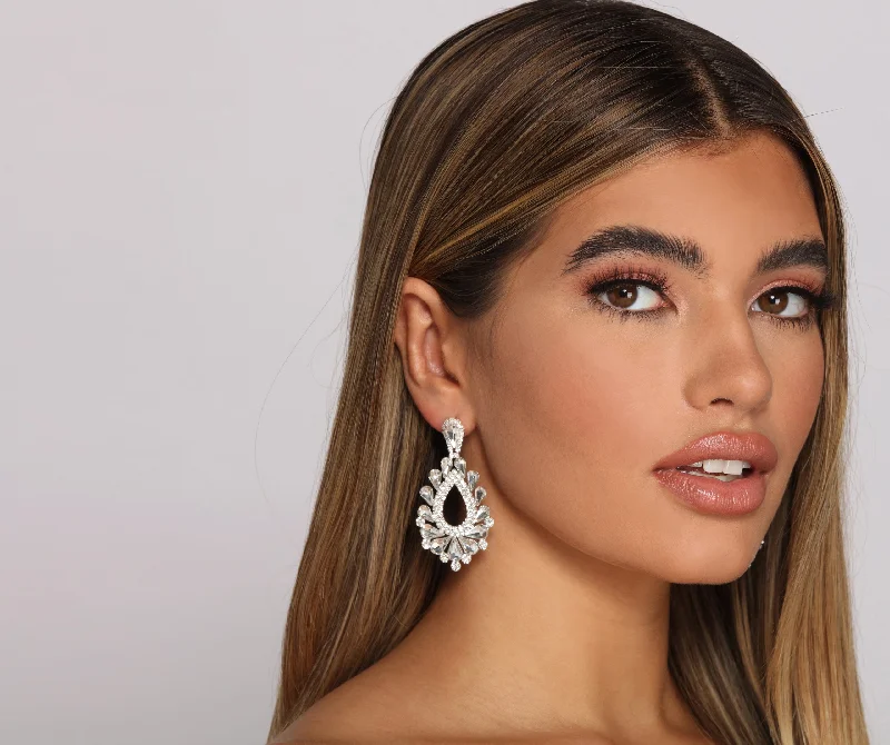 "Boho wedding dresses for women for a free - spirited vibe"Glamorous Beauty Rhinestone Statement Earrings "Boho wedding dresses for women for a free - spirited vibe"Glamorous Beauty Rhinestone Statement Earrings