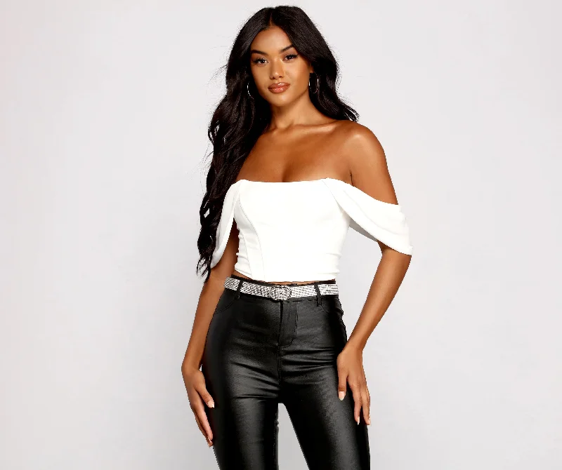 "Denim dresses for women for a casual and cool style"Glitzy Vibes Rhinestone Belt