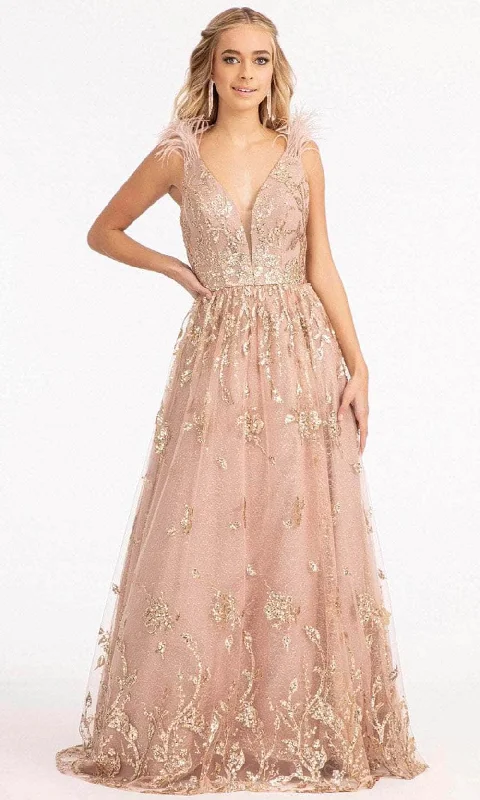 "Short dresses for women for a night out clubbing"GLS by Gloria GL3048 - Sleeveless Feather A-line Dress "Short dresses for women for a night out clubbing"GLS by Gloria GL3048 - Sleeveless Feather A-line Dress