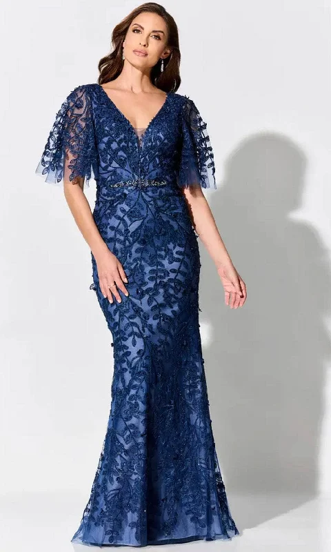 "T - shirt dresses for women for ultimate comfort"Ivonne D ID905FLT - Flutter Sleeve Lace Evening Dress "T - shirt dresses for women for ultimate comfort"Ivonne D ID905FLT - Flutter Sleeve Lace Evening Dress