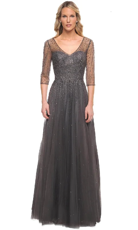 "Hurry! Limited Stock - Get Your Dream Dress with a Special Discount"La Femme - 24894 Sheer Sequined Mother of the Groom Gown "Hurry! Limited Stock - Get Your Dream Dress with a Special Discount"La Femme - 24894 Sheer Sequined Mother of the Groom Gown
