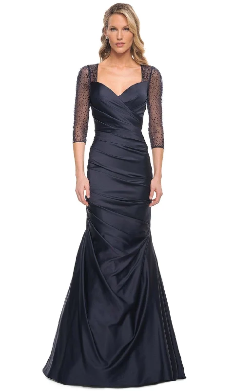 "Sustainable and eco - friendly women's dresses"La Femme 30138 - Embellished Lace Mother of the Groom Mermaid Dress "Sustainable and eco - friendly women's dresses"La Femme 30138 - Embellished Lace Mother of the Groom Mermaid Dress