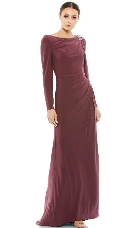 "Beaded dresses for women for a glamorous look"Mac Duggal 55695 - Bateau Evening Mother of the Bride Dress