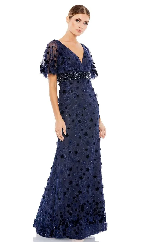 "Stylish cocktail dresses for women on a budget"Mac Duggal - 67712 V Neck Bell Sleeve Lace Dress "Stylish cocktail dresses for women on a budget"Mac Duggal - 67712 V Neck Bell Sleeve Lace Dress