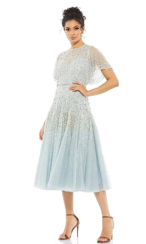 "New Arrivals Discount: 20% Off on Latest Women's Dress Collections"Mac Duggal - 93655 Softy Bell Sleeve Tea Length Dress "New Arrivals Discount: 20% Off on Latest Women's Dress Collections"Mac Duggal - 93655 Softy Bell Sleeve Tea Length Dress