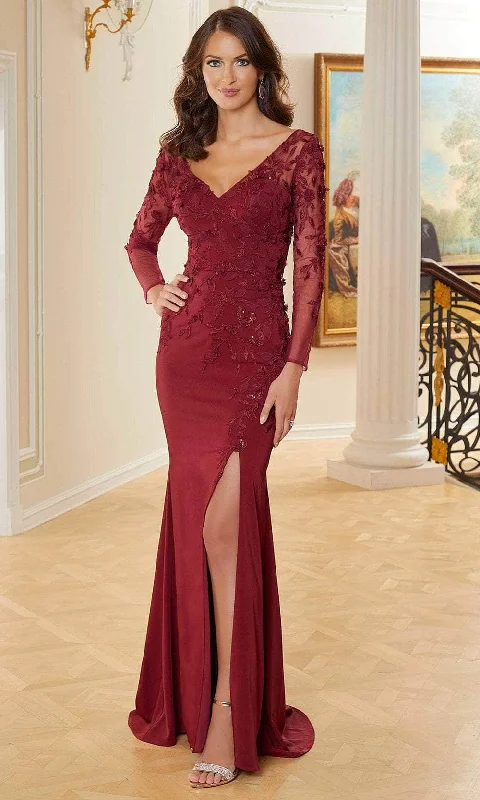 "Stylish cocktail dresses for women on a budget"MGNY By Mori Lee 72736 - V-Neck Sequin Lace Evening Gown
