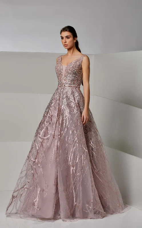 "Maxi dresses for women to wear in the fall"Modessa Couture M20275 Dress