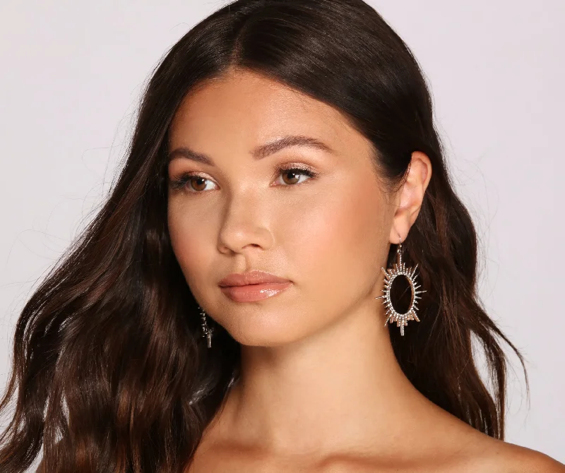 "Homecoming dresses for women to stand out"Reign And Shine Rhinestone Earrings