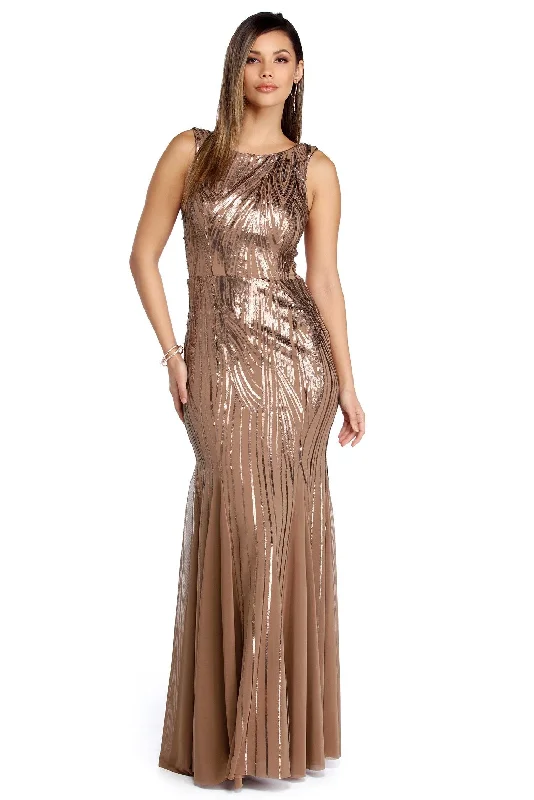"Bohemian - style women's dresses for music festivals"Remi Sleeveless Sequin Dress