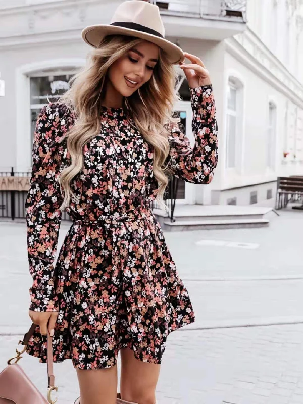 animal print mini dressesBloom Smocked Tiered Dress