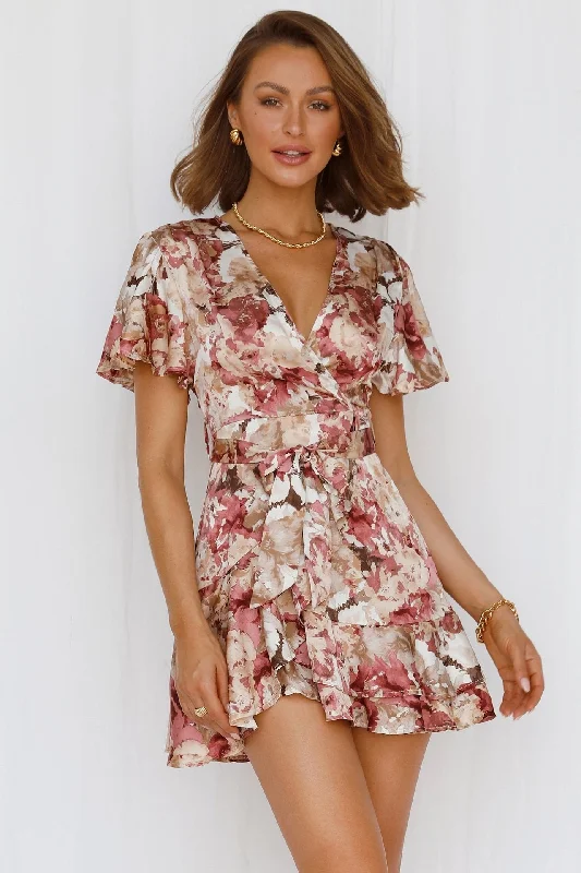 sexy bodycon mini dressesBowan Printed Ruffle Tiered Babydoll Dress - FINAL SALE